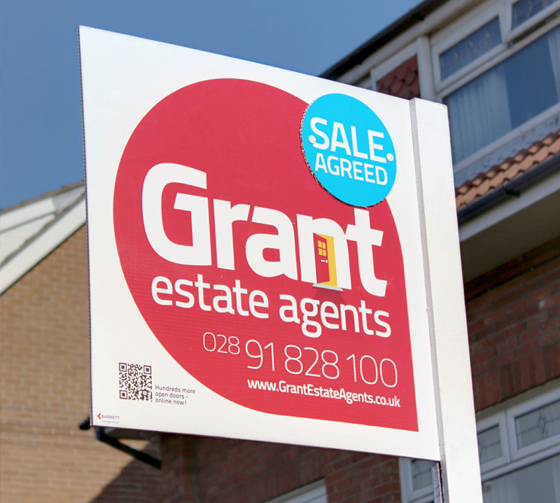 Grant Estate Agent Sign Board